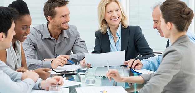“Professionals building strong workplace relationships through interpersonal skills.”
