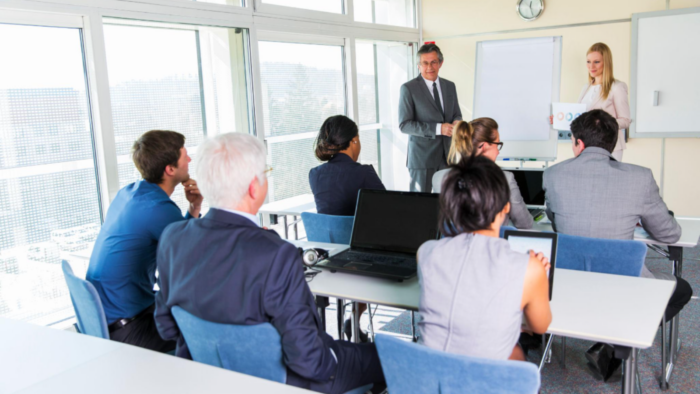 Professionals attending an instructor-led classroom training session at Inspire Training Academy to develop industry skills and earn professional certifications.