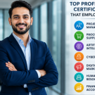 Top professional certifications for career growth in Project Management, AI, Cybersecurity, Procurement, HR, Finance, and Digital Marketing.