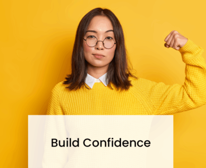 Confident professional speaking to a group during a team meeting, representing assertive communication and leadership skills.