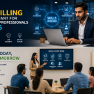 Professionals learning digital and AI skills for career growth in 2026.